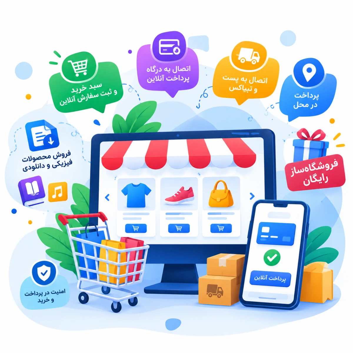 فروشگاه ساز حرفه‌ای و رایگان!